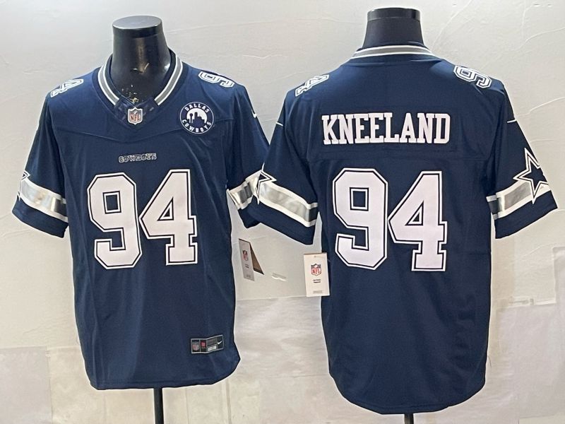 Men 2026 Dallas Cowboys #94 Kneeland Blue 3th generations Nike Limited NFL Jersey style 04->dallas cowboys->NFL Jersey